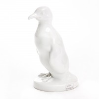 Pingwin, porcelana Sygn. LINDNER, l. 50 XX w.